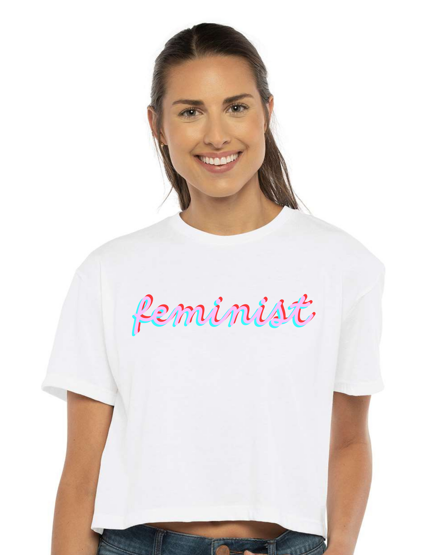 feminist Tee in White
